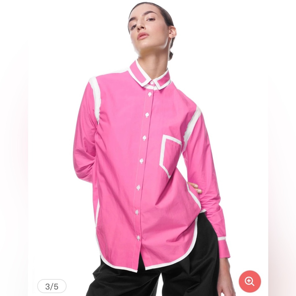 The Kit Zoe button down light weight cotton shirt